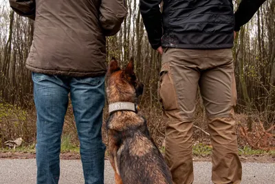 Georg Resch beim Schutzdiensttraining mit einem Malinois