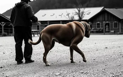 Zwei Hunde beim Training auf dem Platz